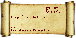 Bogdán Delila névjegykártya